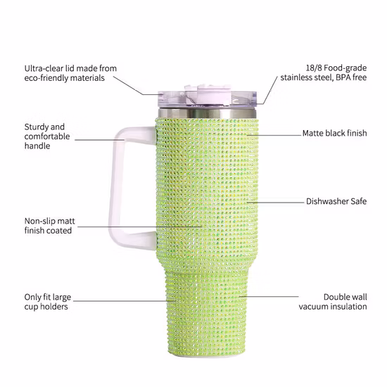 Nuevo vaso de cerveza al vacío con aislamiento de 16 oz, taza de pinta de acero inoxidable