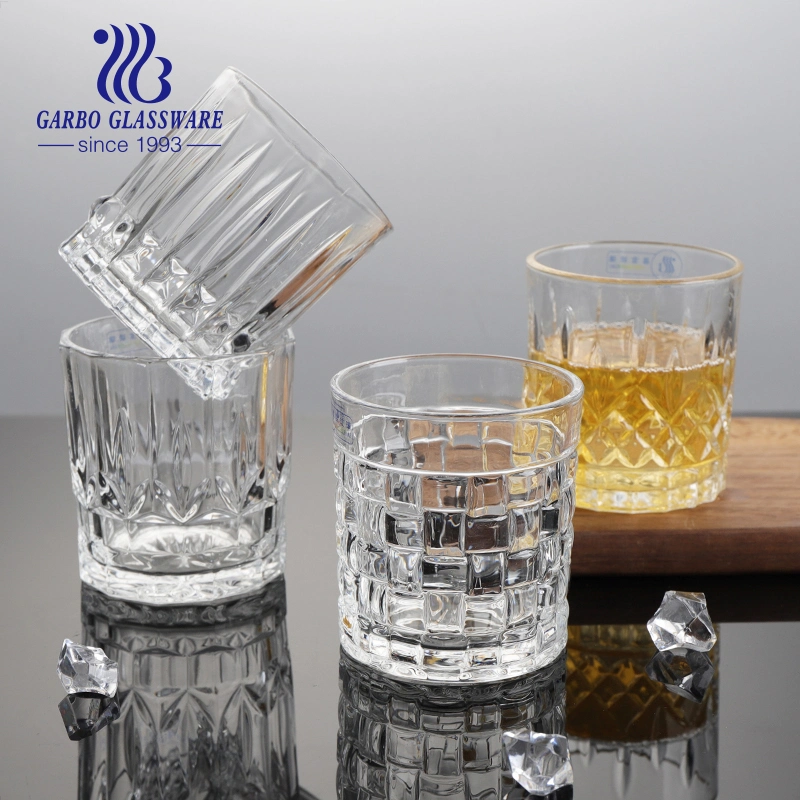 Stock Engraved Whiskey Glass Cup Wine Drinks Glass Drinking Glassware Beer Tumbler for Bar