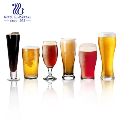 Comercio al por mayor Beber Jugo Cerveza Vaso de pinta Logotipo personalizado Vaso de cerveza transparente